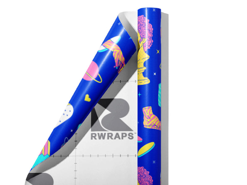 Psychedelic Sculpture Greco Roman Wrap Film Sheets~Rwraps Series 914 Psychedelic Sculpture Greco Roman Scrolled Sheet~3