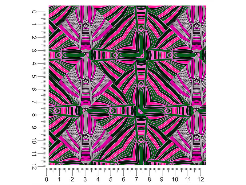 psychedelic shells art deco 1ft x 1ft Craft Sheets