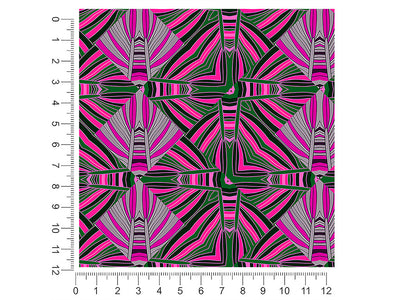 psychedelic shells art deco 1ft x 1ft Craft Sheets