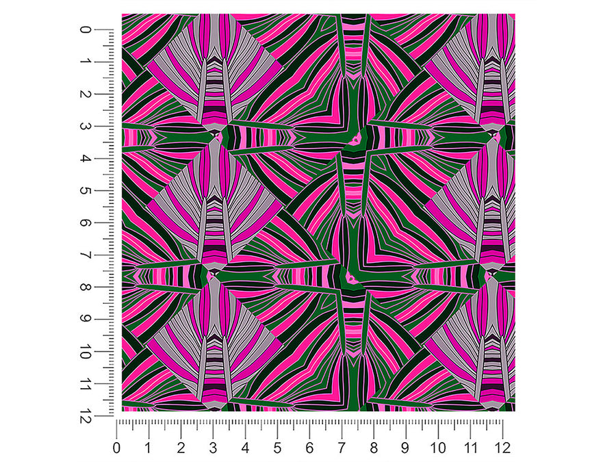 psychedelic shells art deco 1ft x 1ft Craft Sheets