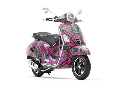 Psychedelic Shells Art Deco Vespa Scooter Wrap Film