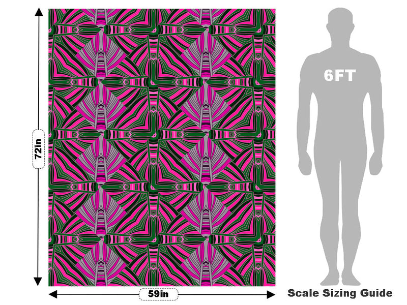 Psychedelic Shells Art Deco Vehicle Wrap Scale~Rwraps Series 914 Psychedelic Shells Art Deco Measurements~1