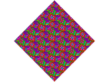 Psychedelic Sixties Paisley Vinyl Wrap Pattern