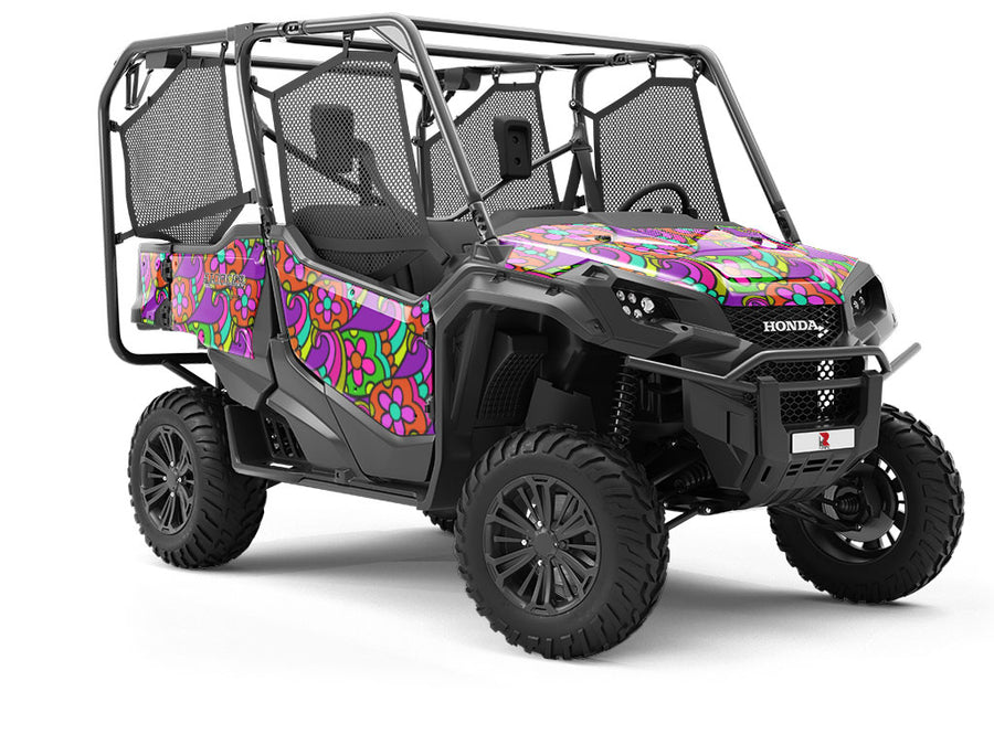Psychedelic Sixties Paisley Utility Vehicle Vinyl Wrap
