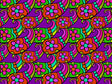 Psychedelic Sixties Paisley Vinyl Wrap Pattern~Rwraps Series 914 Digitally Printed Vinyl Wrap~0