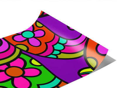Psychedelic Sixties Paisley Vinyl Wraps~Rwraps Series 914 Digitally Printed Vinyl Wrap~0