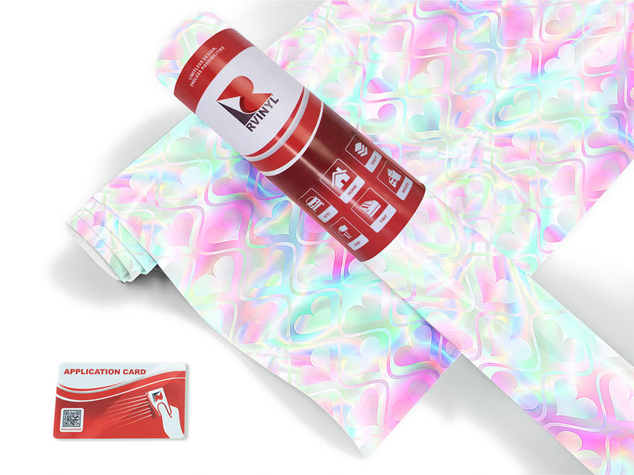 psychedelic waves heart Craft Vinyl Roll