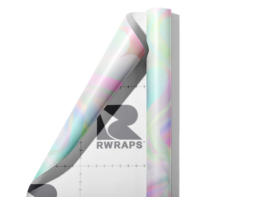 Psychedelic Waves Heart Wrap Film Sheets~Rwraps Series 914 Psychedelic Waves Heart Scrolled Sheet~3