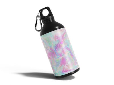 psychedelic waves heart Water Bottle DIY Stickers