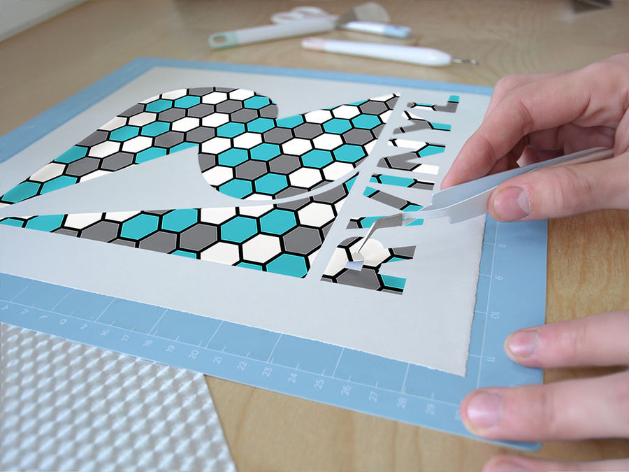 public pool mosaic Easy Weed Craft Vinyl