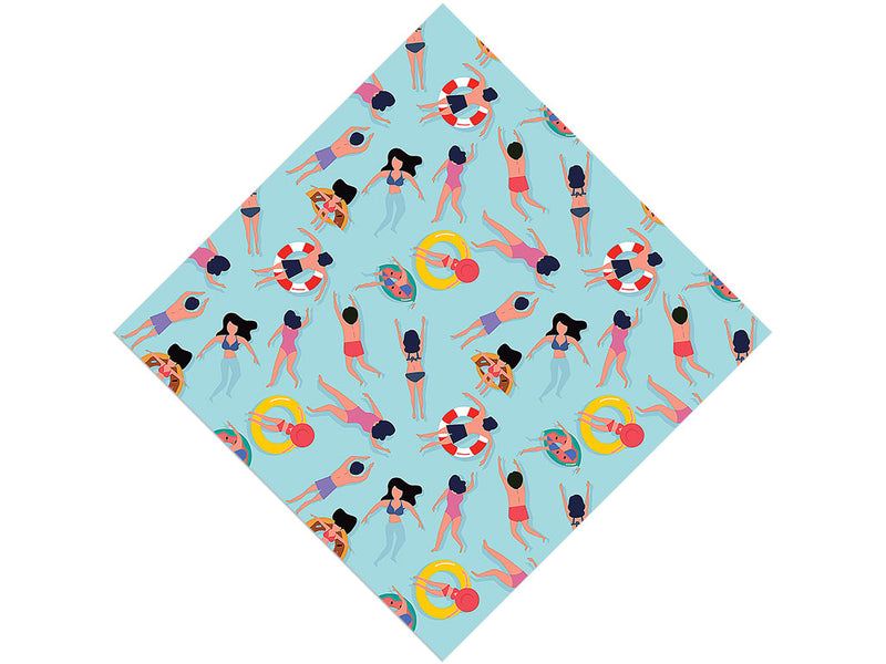 Public Pool Summertime Vinyl Wrap Pattern