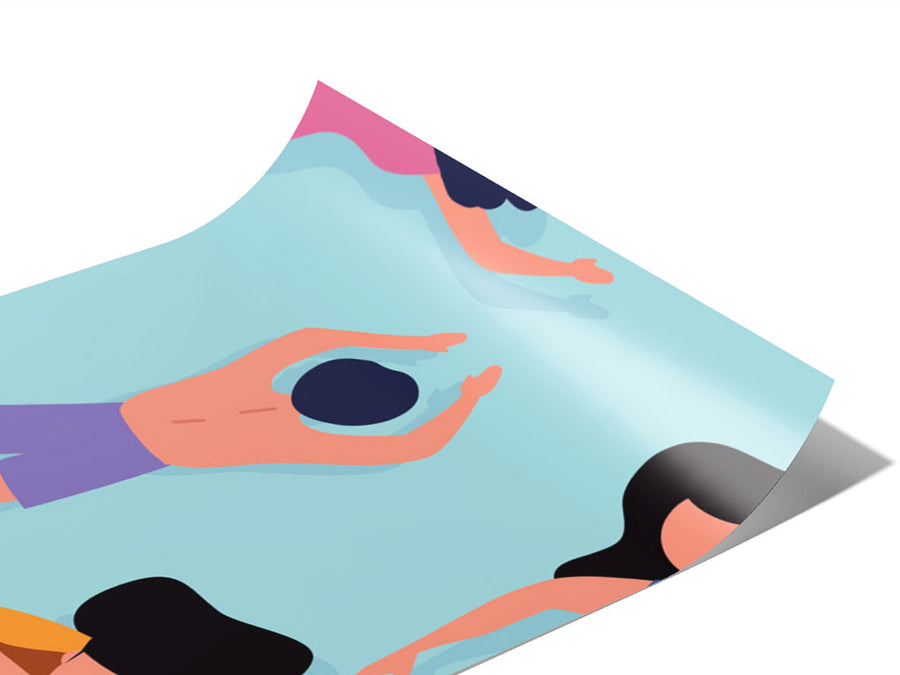 Public Pool Summertime Vinyl Wraps~Rwraps Series 914 Digitally Printed Vinyl Wrap~0