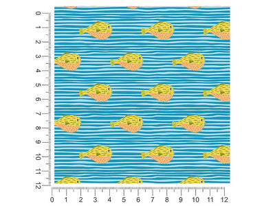pufferfish journey salt water 1ft x 1ft Craft Sheets