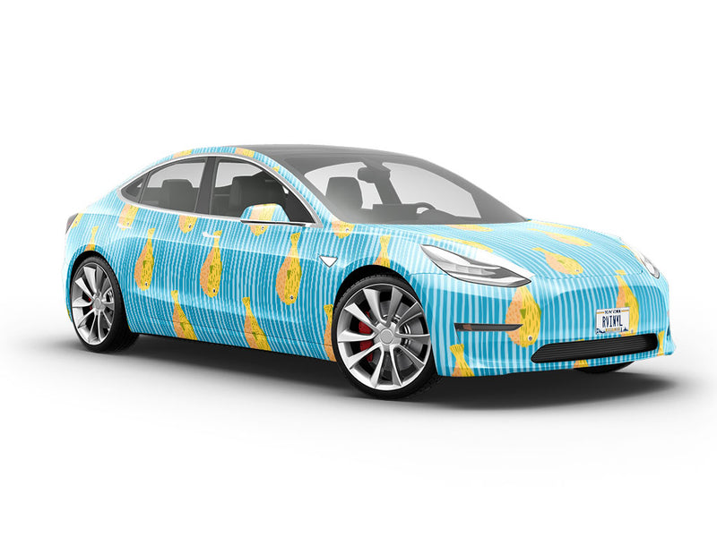 Pufferfish Journey Marine Life Vehicle Vinyl Wrap