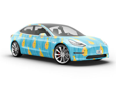 Pufferfish Journey Marine Life Vehicle Vinyl Wrap