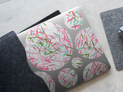 pulling teeth abstract geometric DIY Laptop Stickers