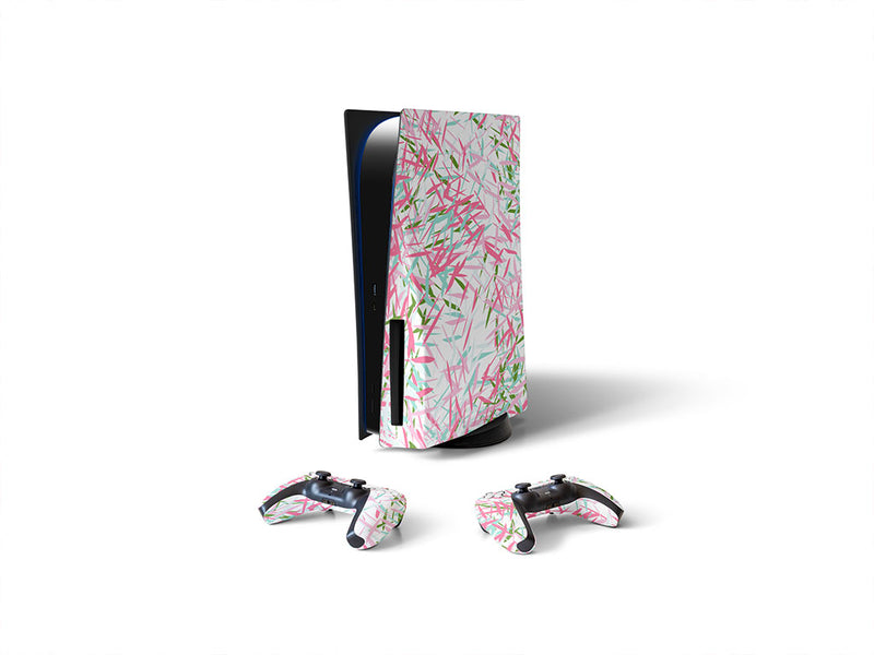 pulling teeth abstract geometric Sony PS5 DIY Skin
