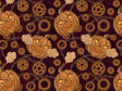 Pumpkin Breath Steampunk Vinyl Wrap Pattern~Rwraps Series 914 Digitally Printed Vinyl Wrap~0