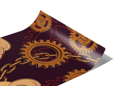 Pumpkin Breath Steampunk Vinyl Wraps~Rwraps Series 914 Digitally Printed Vinyl Wrap~0