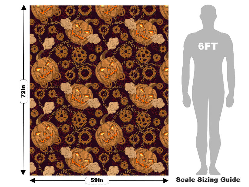 Pumpkin Breath Steampunk Vehicle Wrap Scale~Rwraps Series 914 Pumpkin Breath Steampunk Measurements~1