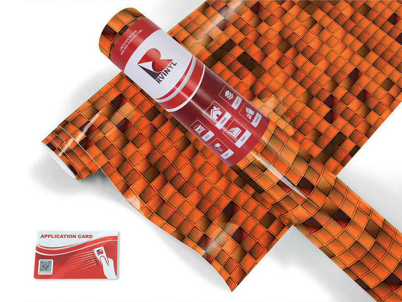 pumpkin cubes mosaic Craft Vinyl Roll