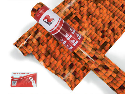pumpkin cubes mosaic Craft Vinyl Roll