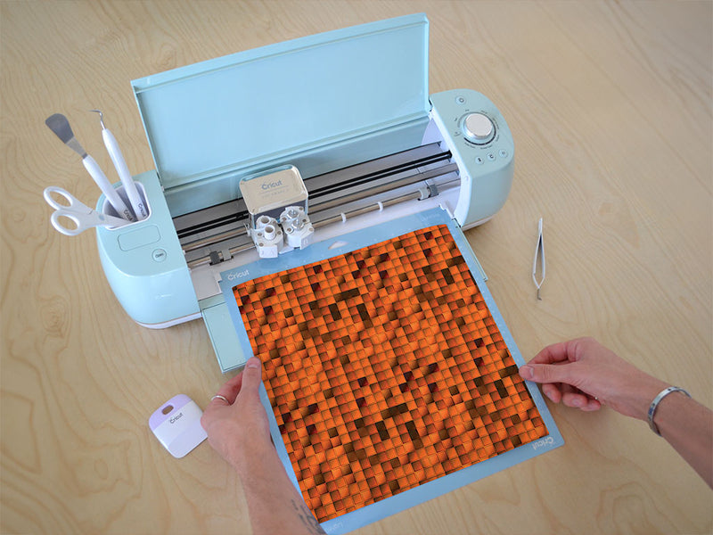 pumpkin cubes mosaic Cricut Compatible Vinyl