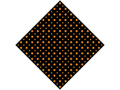 Pumpkin Orange Polka Dot Vinyl Wrap Pattern