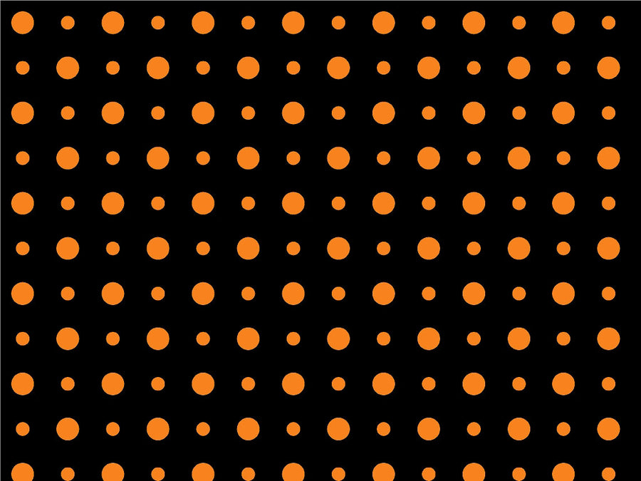 Pumpkin Orange Polka Dot Vinyl Wrap Pattern~Rwraps Series 914 Digitally Printed Vinyl Wrap~0