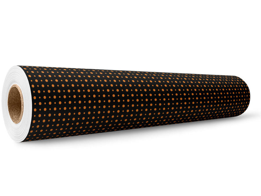 Pumpkin Orange Polka Dot Wrap Film Wholesale Roll~Rwraps Series 914 Digitally Printed Vinyl Roll~5