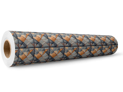 Pumpkin Square Tile Wrap Film Wholesale Roll~Rwraps Series 914 Digitally Printed Vinyl Roll~5
