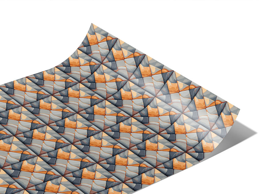 Pumpkin Square Tile Vinyl Wraps~Rwraps Series 914 Digitally Printed Vinyl Wrap~1