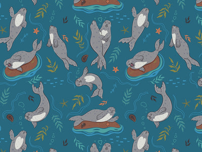 Puppy Love Marine Life Vinyl Wrap Pattern~Rwraps Series 914 Digitally Printed Vinyl Wrap~0