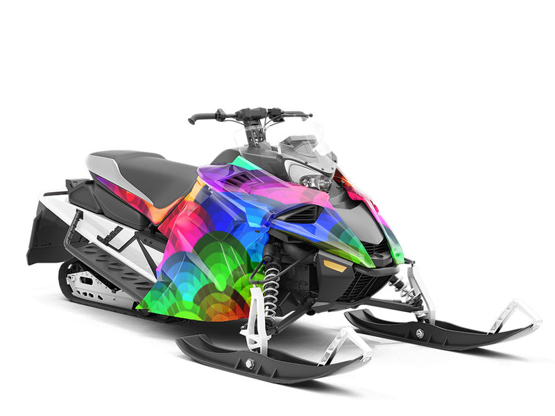 Pure Joy Art Deco Custom Wrapped Snowmobile