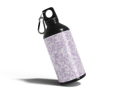 pure snow pixel Water Bottle DIY Stickers