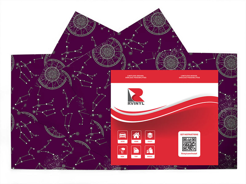 purple aeons astrology Craft Vinyl Sheet Pack