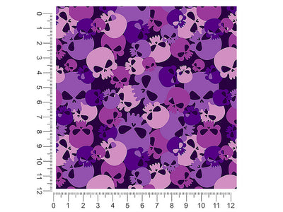 purple calvaria skull and bones 1ft x 1ft Craft Sheets