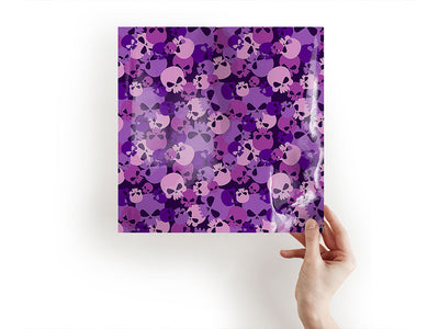 purple calvaria skull and bones Craft Sheets