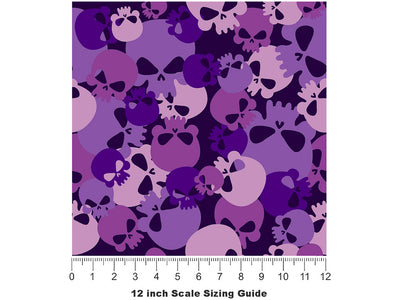 Purple Calvaria Halloween Vinyl Film Pattern Size 12 inch Scale~Rwraps Purple Calvaria Halloween Sizing Chart~2
