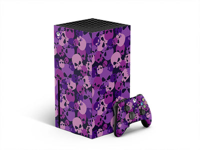 purple calvaria skull and bones XBOX DIY Decal