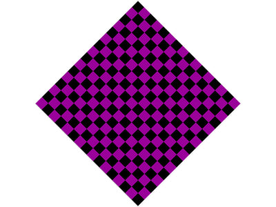 Purple Checkered Vinyl Wrap Pattern