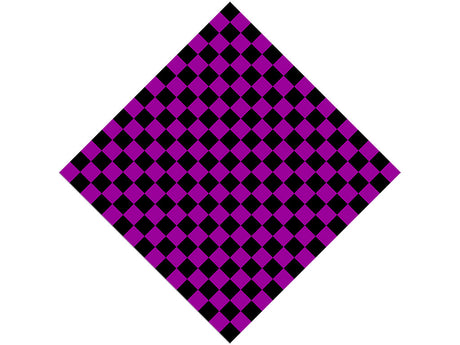 Purple Checkered Vinyl Wrap Pattern