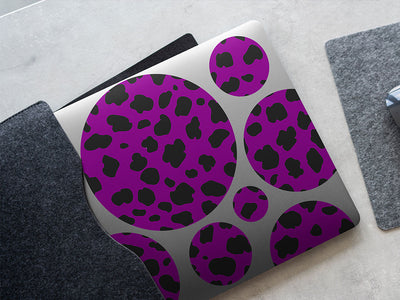 purple cheetah animal print DIY Laptop Stickers