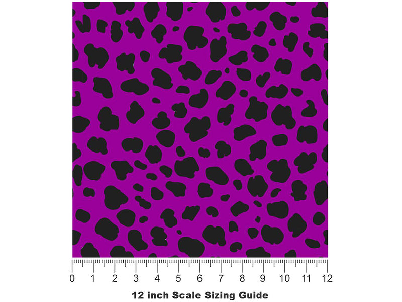 Purple Cheetah Vinyl Film Pattern Size 12 inch Scale~Rwraps Purple Cheetah Sizing Chart~3