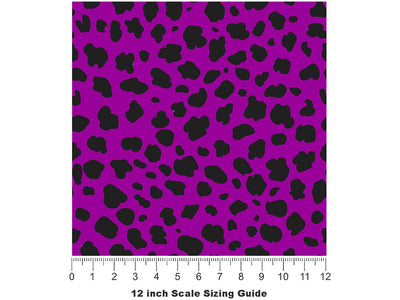 Purple Cheetah Vinyl Film Pattern Size 12 inch Scale~Rwraps Purple Cheetah Sizing Chart~3