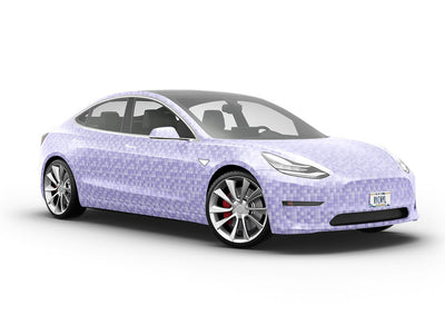 Purple Tile Vehicle Vinyl Wrap