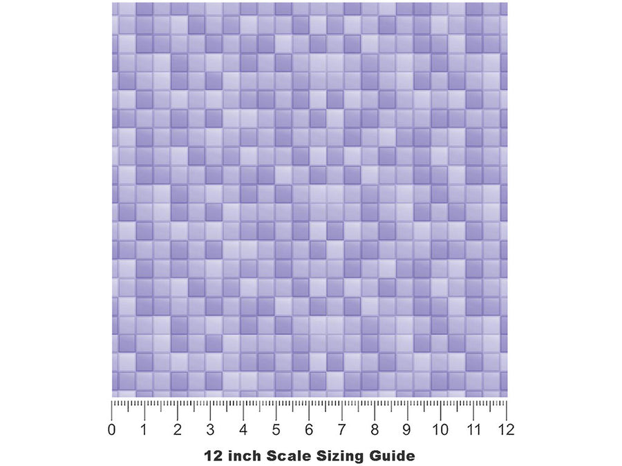 Purple Tile Vinyl Film Pattern Size 12 inch Scale~Rwraps Purple Tile Sizing Chart~3