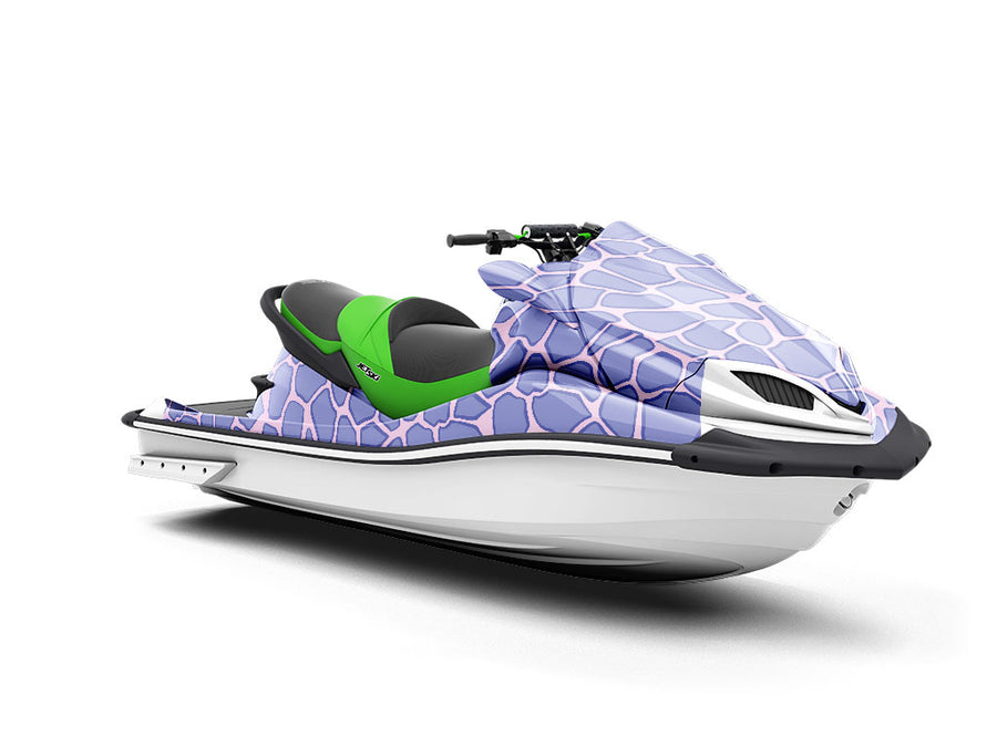 Purple  Cobblestone Jet Ski Vinyl Customized Wrap