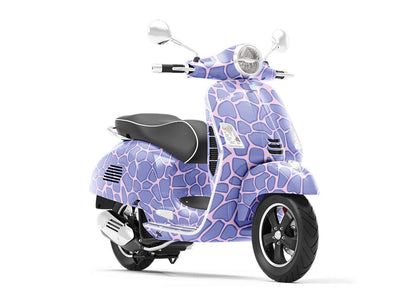 Purple  Cobblestone Vespa Scooter Wrap Film