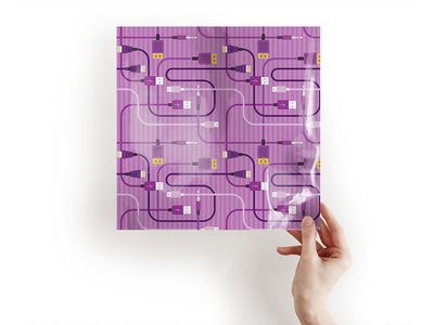 Purple Cords Technology Vinyl Wraps~Rwraps Series 914 Digitally Printed Vinyl Wrap~1